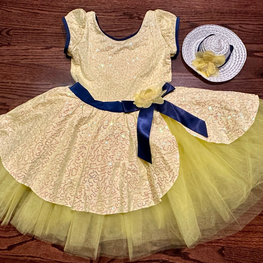 LIKE NEW "A Lovely Day" Dance Costume & Hat  👒